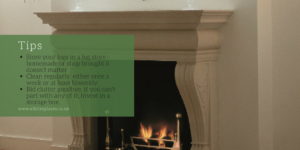 tips for keeping the area around your fireplace clean