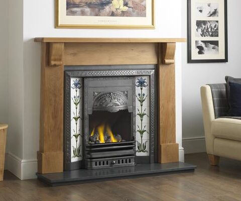 Cast Tec Aston Integra Gas Tiled Cast Iron Insert