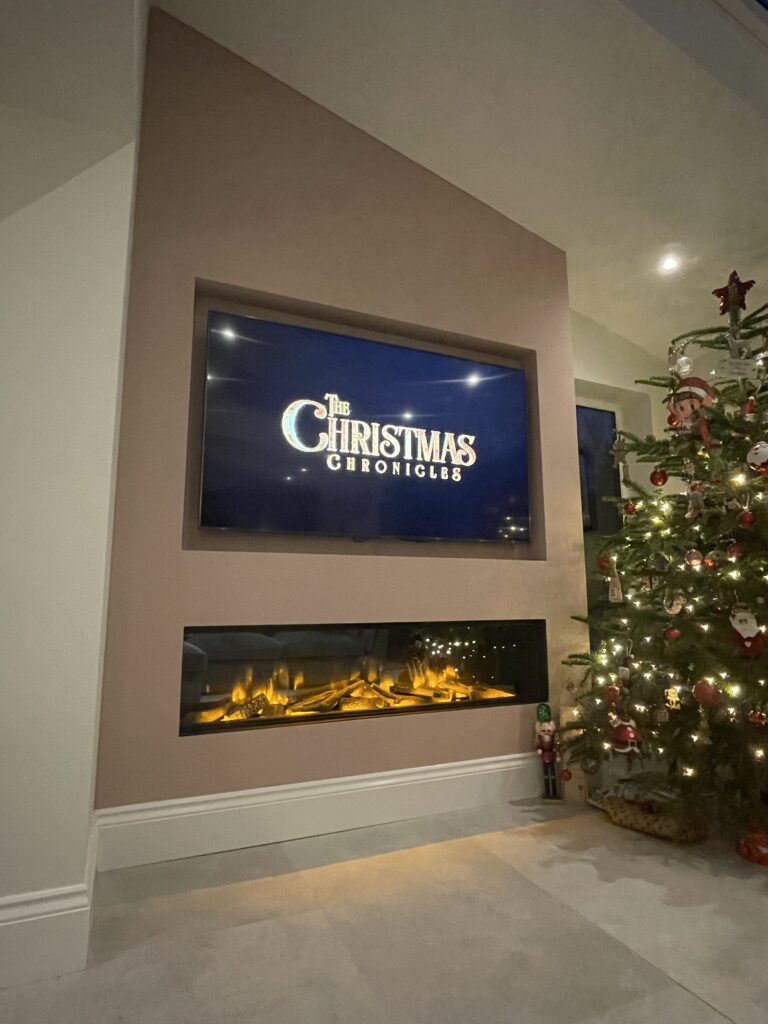 Media Wall Christmas Fire