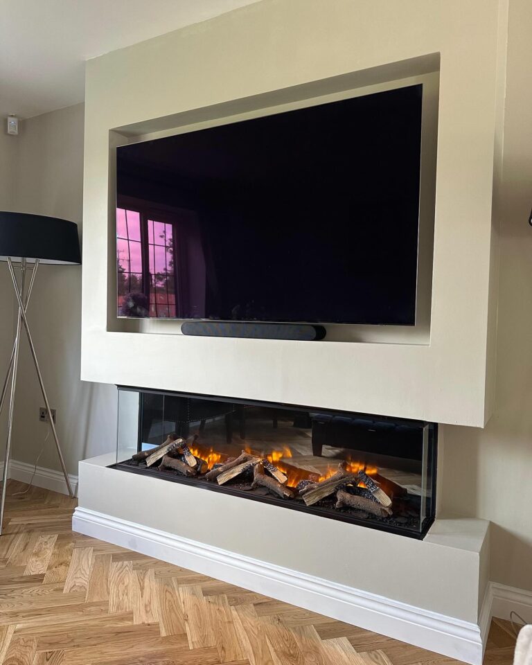 Media Wall Fire Feature