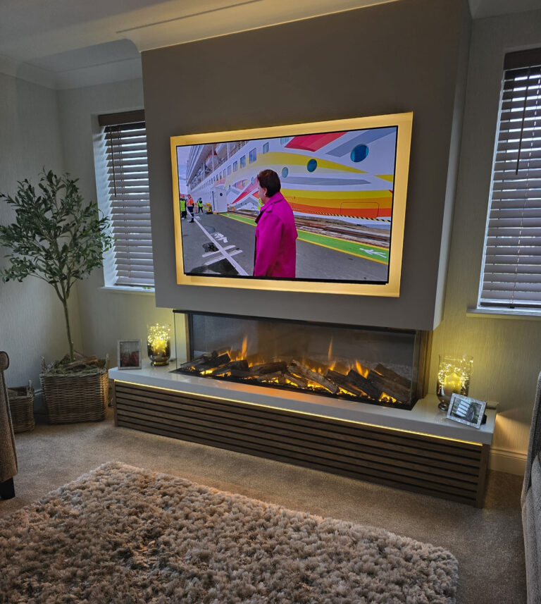 Media Wall Fire Inset