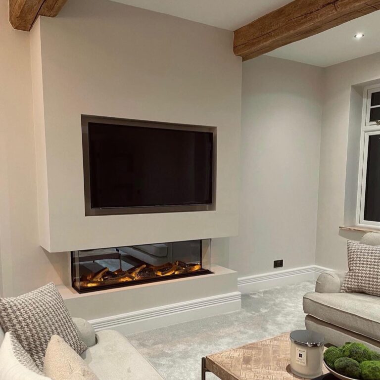 Media Wall Fire Installation